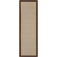thumbnail image 2 of Unique Loom Outdoor Border Collection Area Rug - Frame (2' x 6' 1" Runner Brown/Ivory), 2 of 9