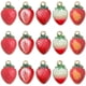 thumbnail image 1 of 1 caja de 50 dijes de fresa de 5 colores, mini dijes de frutas de aleación de oro esmaltado, rojos, lindos dijes de fresas de comida., 1 of 6