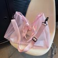 thumbnail image 3 of Bolso de lona de viaje transparente de PVC Bolsas de playa transparentes portátiles Bolso de hombro de entrenamiento, 3 of 7