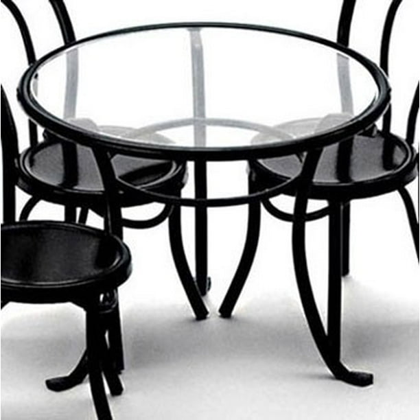Dollhouse Patio Table Black Com - Miniature Patio Table Dollhouse Patio Table Black Com - Miniature Patio Table