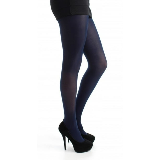 Malka Chic Navy blue opaque tights