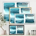 thumbnail image 4 of Designart 'Abstract Impression Ocean Blue Aquatic I' Modern Framed Canvas Wall Art Print, 4 of 5