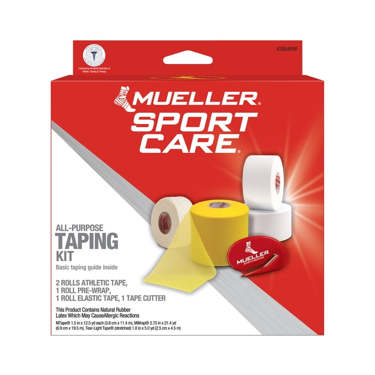 Athletic Taping Kit with Pre-Wrap and Elastic Tape photo 1