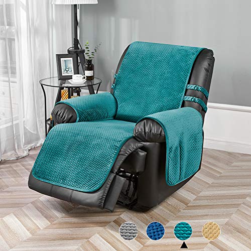 Camel//Khaki,Recliner 23 STONECREST Classic Home Decor Inc Velvet Reversible Quilted Slipcover for Recliner Chair Kids Waterproof Washable Furniture Protector Cover for Dogs