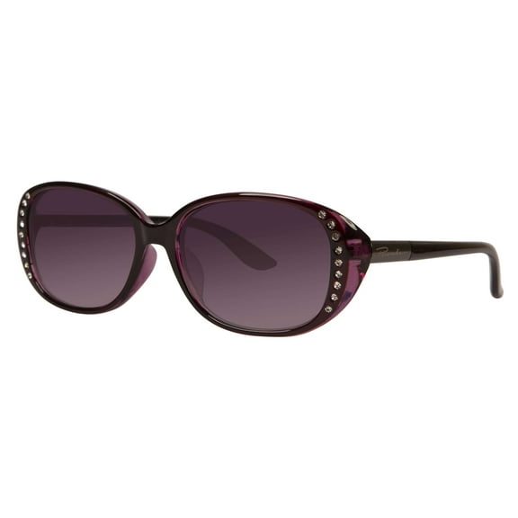 Piranha Eyewear Chic Dark Pink Sunglasses for Women with Purple Gradient Lens