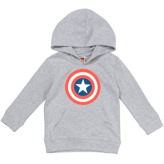 Marvel Avengers Captain America Toddler Boys Fleece Pullover Hoodie Toddler to Big Kid