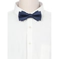 thumbnail image 4 of CORBATA DE PAPA INSPIRE CHIC, Corbatas de color sólido de varias capas, corbatas de moño preatadas para fiestas y bodas, azul marino, 4 of 4