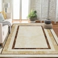 thumbnail image 4 of Geetinfly 10*13FT Area Rugs 1150Gsm 100% Polyester Rug 350Gsm Velvet Weight Pearl Velvet Washed Back Folding Simulation Printed Carpet Xm-Modern-Fang Cun Joy Beige, 4 of 8