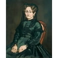 thumbnail image 2 of Manet, Edouard 26x32 Gold Ornate Wood Framed with Double Matting Museum Art Print Titled - Madame Auguste Manet, 2 of 4