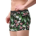 thumbnail image 2 of Uemuo Lilies Flowers Pattern Men's Boxer Briefs,Trunk Anti-Chafing,Comfortable, Durable, and Stylish Underwear-Medium, 2 of 9