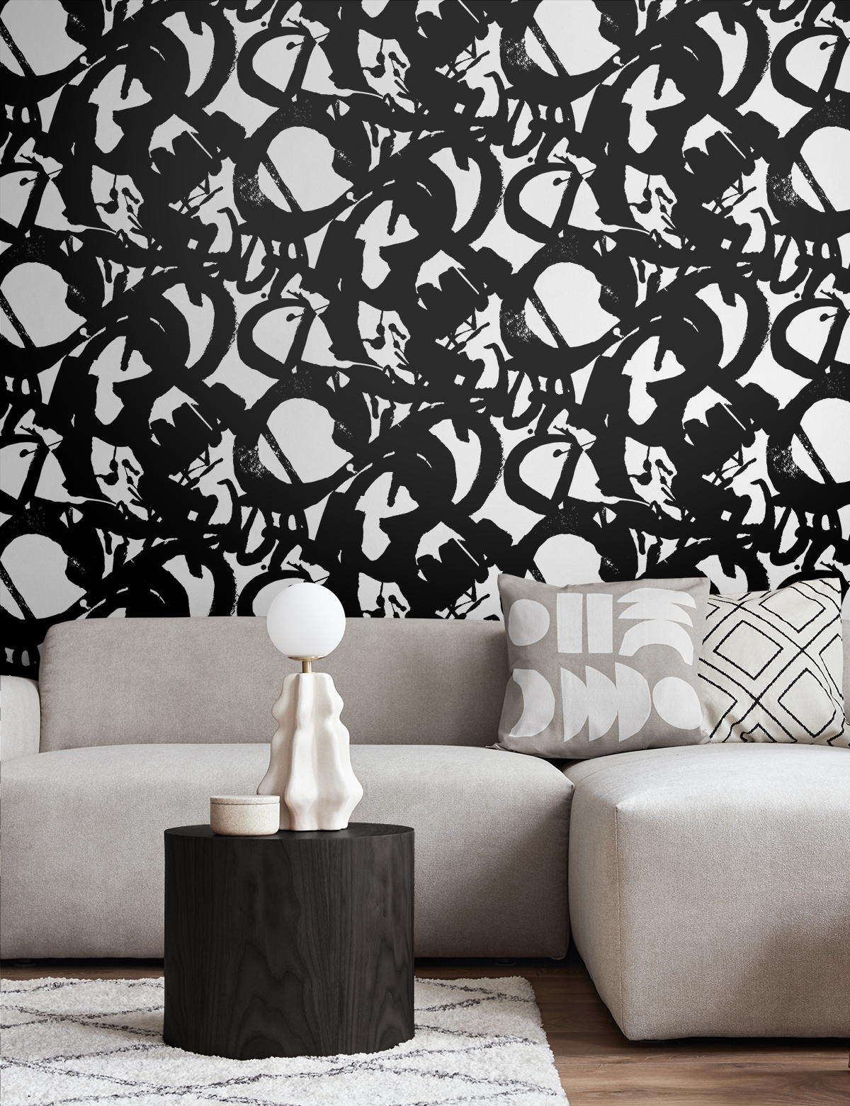 NextWall  Inkblot Peel and Stick Wallpaper - 20.5 in. W x 18 ft. L