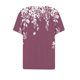 thumbnail image 4 of Fiudx Camisas de Mujer Blusa de Manga Corta Estampada a La Moda para Mujer, Blusas Informales con Cuello Redondo, 4 of 5