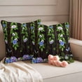 thumbnail image 2 of Spring Flowers Outdoor Waterproof Pillow Covers, Summer Pastoral Botanical Butterfly Decorative Square Throw Pillowcase Sofa Cushion Sham for Patio/Couch/Chair, 18"x18" 2 Pack, 2 of 8