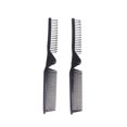 thumbnail image 5 of Juego de 15 peines de doble cara para cortar el cabello con dientes de precisión para viajes., 5 of 5