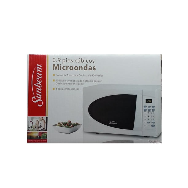 Sunbeam 0.9 cu ft Microwave, White