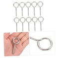 thumbnail image 4 of Luxshiny 10 Pcs Vis à Crochet Robustes en Acier Inoxydable 304 pour Suspension de Hamac, 4 of 8