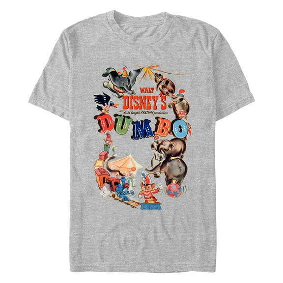 Men's Dumbo Classic Theatrical Poster Graphic T-Shirt