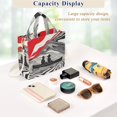 thumbnail image 5 of FORMRS Womens Corduroy Tote Bag Crossbody Shoulder Handbag with Pocket, Black Illusionary Boat, 5 of 7