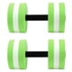 thumbnail image 3 of 2 mancuernas flotantes de espuma EVA para yoga, ejercicio, fitness, para hombres, mujeres y niños, color verde, 3 of 14