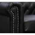 thumbnail image 4 of Sofá 100% de Piel Genuina ConfortoPiel Chesterfield Negro, 4 of 4