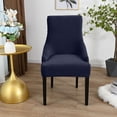 thumbnail image 2 of Chair Cover Velvet Chair Slipcovers Removable Washable Soft Dining Chair, 2 of 8