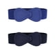thumbnail image 1 of Cinturones elásticos para mujer INSPIRE CHIC de 2 piezas con hebilla de bloqueo, cinturón elástico para vestido de 85 cm/33.5" en azul marino y azul, 1 of 1