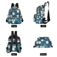 thumbnail image 4 of FORMRS Mini Backpack Purse for Women Quilted Travel Daypack Casual Shoulder Bag, Dark Blue Hexagon Patterns, 4 of 7
