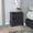 Black, variant on Modern Rectangle Nightstand / Bedroom Setting / Match Bedroom Decor