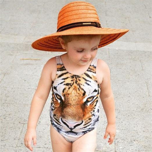 girls tiger swimsuit
