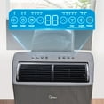 thumbnail image 3 of Midea 10,000 BTU Portable Air Conditioner, 3-In-1 Dehumidifier, Ventilate, Cool, Quiet, Wi-Fi and Alexa, Gray, 3 of 8