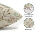 thumbnail image 4 of Vintage Floral Bird Lumbar Pillow Covers 12x20 Inch Set of 2 Pink Green Flowers Leaves Decorative Throw Pillows for Couch Chinoiserie Pillow Cases Home Decor for Sofa Bed Porch Living Room Outdoor, 4 of 6