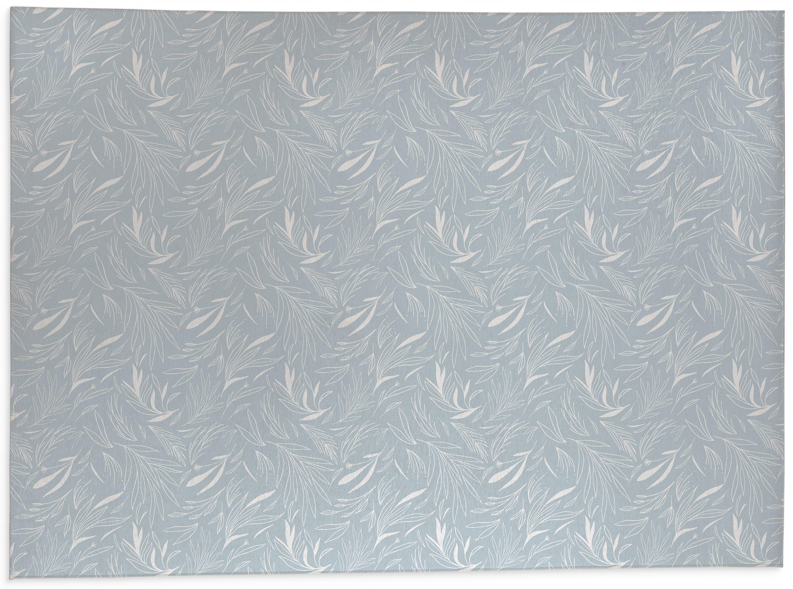 artikel Verplicht Intens Ethereal Leaves Soft Blue Indoor Floor Mat by Kavka Designs - Walmart.com