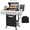 3 Burner w/Side Burner&Cover, variant on 3 Burner BBQ Propane Gas Grill, Stainless Steel Patio Garden 36,000 BTU Barbecue Grill with Side Shelves for Outdoor Cooking