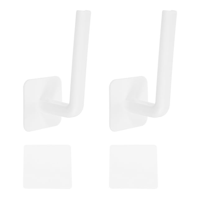 Unique Bargains 2 Pack Hat Racks for Baseball Caps, Plastic Adhesive Hat Hooks Hat Hangers, White