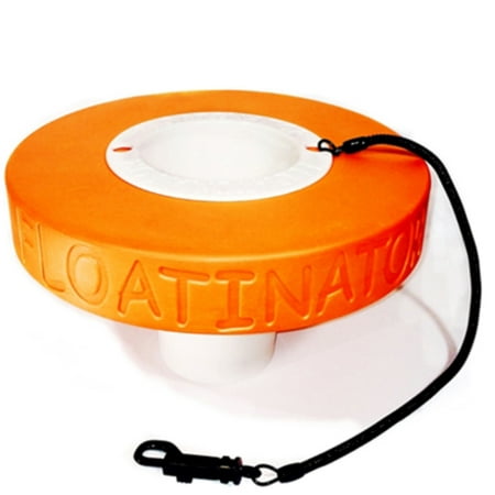 Floatinator Orange Floating cup holder to keep your favorite drink safe in the