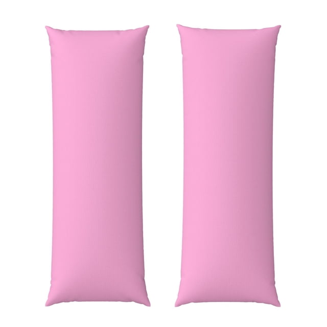 Balery Pink Funda Protectora para Almohada Corporal de Algodón Hipoalergénico con Cierre(55 x 21 pulgadas), Almohadas No Incluidas