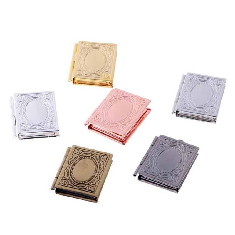 6 Pieces Photo Pictures Frame Charm Book Shape Locket Pendant DIY Jewelry