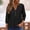 Black, variant on Embroidered Tops for Women Cotton Linen Shirts Tunics Tops Traditional Mexican Shirts Gauze Blouses 3/4 Sleeve Boho V Neck Tops for Women Mexican Blouses for Women Bohemian Shirts Black 2XL