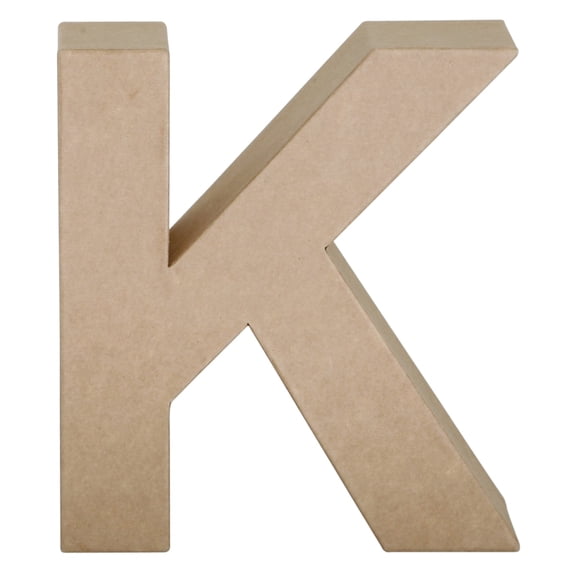 Papier Mache Letter, 7", K