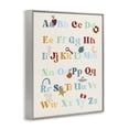 thumbnail image 4 of Stupell Industries Boy's Alphabet Chart Novelty Painting Gray Framed Art Print Wall Art, 24 x 30, 4 of 10