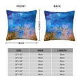 thumbnail image 4 of YFYANG Square Decorative Throw Pillow Case (Without Pillow Insert), Blue Watercolor Texture Bedroom Sofa Car Cushion Cover, 16"x16", 4 of 9
