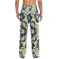 thumbnail image 4 of FORMRS Mens Pajama Pants with Pockets Sleepwear Lounge Bottoms Sizes S-2XL, Retro Floral Pattern, 4 of 7