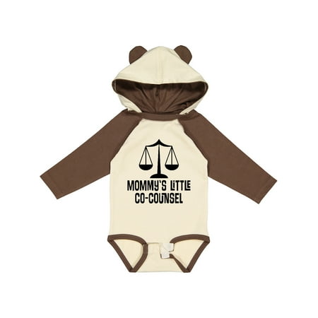 

Inktastic Mommy Little Co Counsel Lawyer Gift Baby Boy or Baby Girl Long Sleeve Bodysuit