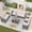 Beige, variant on 2025 New Patio Furniture Set, 5 Pieces Outdoor Sectional Sofa Set with Dining Table & Thickened Cushions, All-Weather PE Wicker Patio Furniture for Garden Lawn Deck