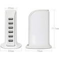thumbnail image 4 of QinYing 6-Port USB Wall Charger Desktop Charging Station Quick Charge 2.1,Compatible with Phones,Tablets Smartphones and More, 4 of 7