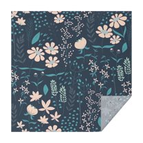 60x60 Inch Waterproof Square Tablecloth, Thickened Polyester Table Cover for Dining & Parties, Floral Print