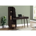 thumbnail image 1 of Monarch Specialties Computer Desk, Home Office, Laptop, Storage Drawers, 55"l, Work, Laminate, Solid Wood Legs, Brown, Transitional, 1 of 3