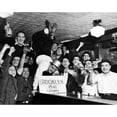 thumbnail image 2 of Fans Cheer A Brooklyn Dodgers Pennant Victory In A Bar On Withers Street. New York City History, 2 of 2