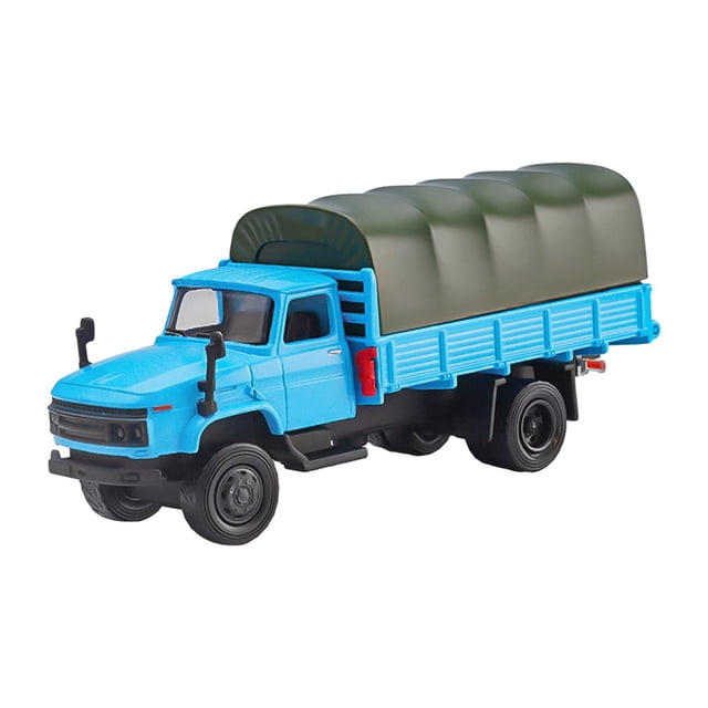 1/64, vehículo de transporte, camión de aleación, accesorios de película, diseño de adorno de escritorio, Mini vehículo de transporte pintado a mano, Estilo B Baoblaze camión de transporte