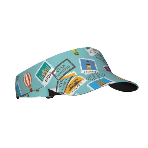 Balery World Travel1 Gorra deportiva con visera ajustable para mujer y hombre (talla única)